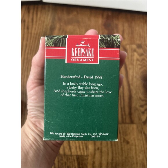 Vintage Hallmark Keepsake 1992 - Loving Shepherd - Ornament MIB - Picture 2 of 2